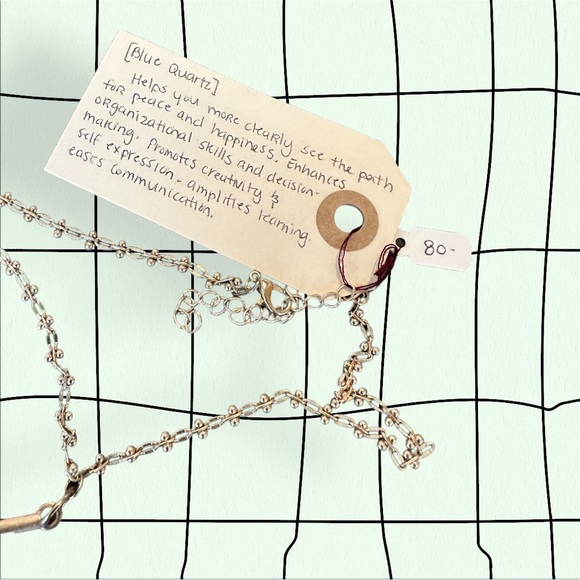 Handmade Crystal & Branch Statement Necklace - Picture 5 of 5